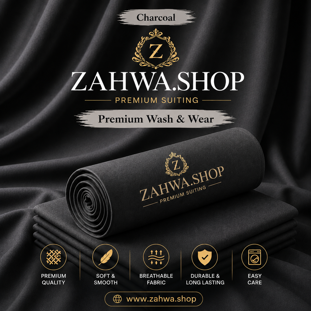 Aura Royal Wash & Wear | Charcoal